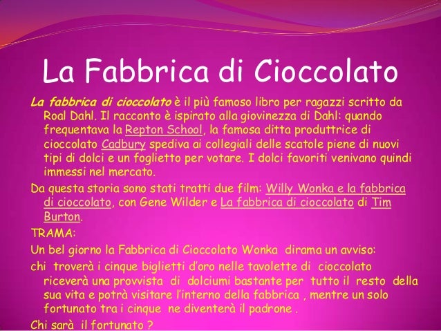 La fabbrica di cioccolato