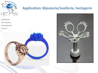 Applica'on:	
  Bijouterie/Joaillerie,	
  horlogerie	
  
 