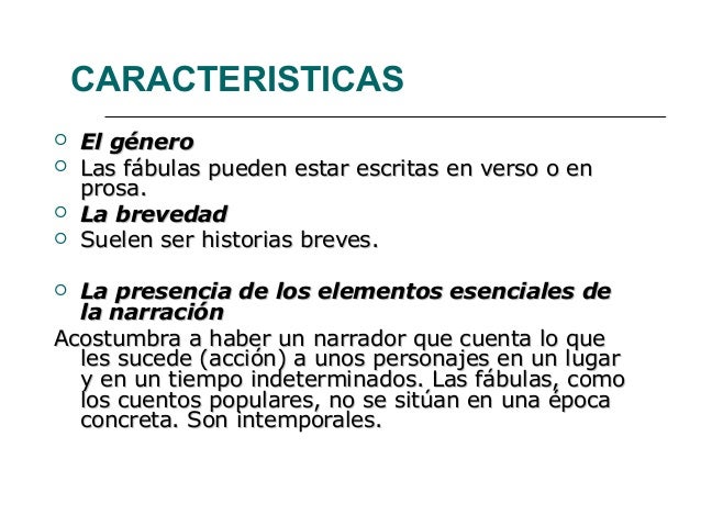 La fábula