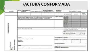 FACTURA CONFORMADA
 