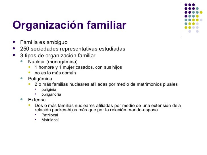 Género, familia y parentesco