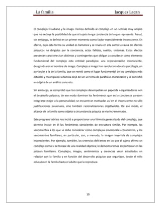 La familia de lacan