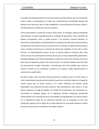 La familia de lacan