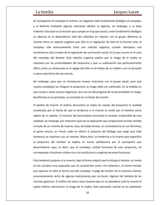 La familia de lacan
