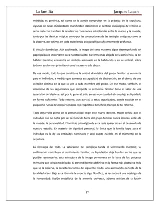 La familia de lacan
