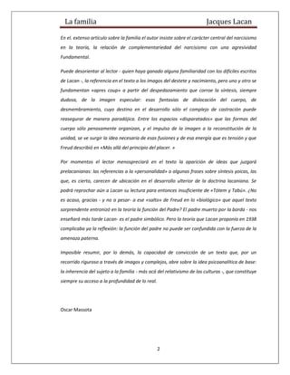 La familia de lacan