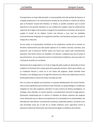 La familia de lacan