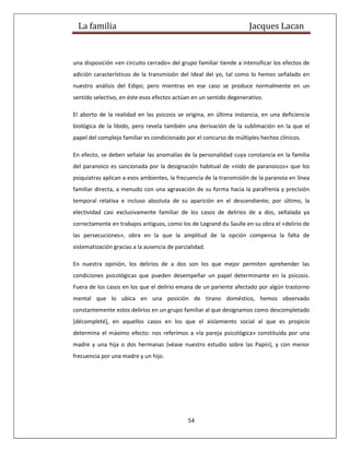 La familia de lacan