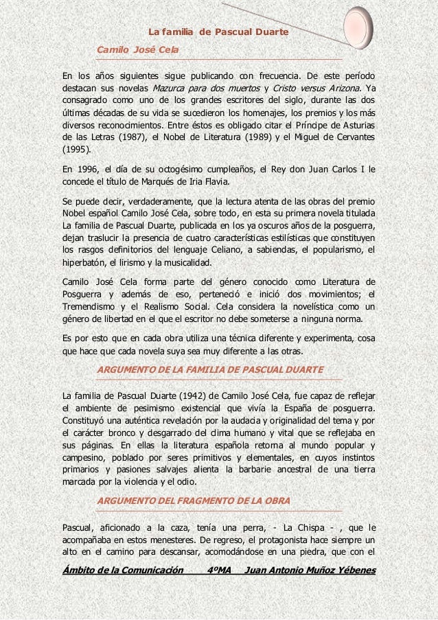 La Familia De Pascual Duarte