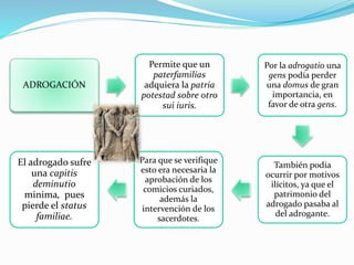 La familia en la legislacion romana | PPTX