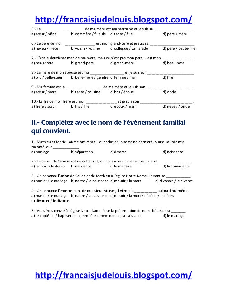 La Famille D Aujourd Hui