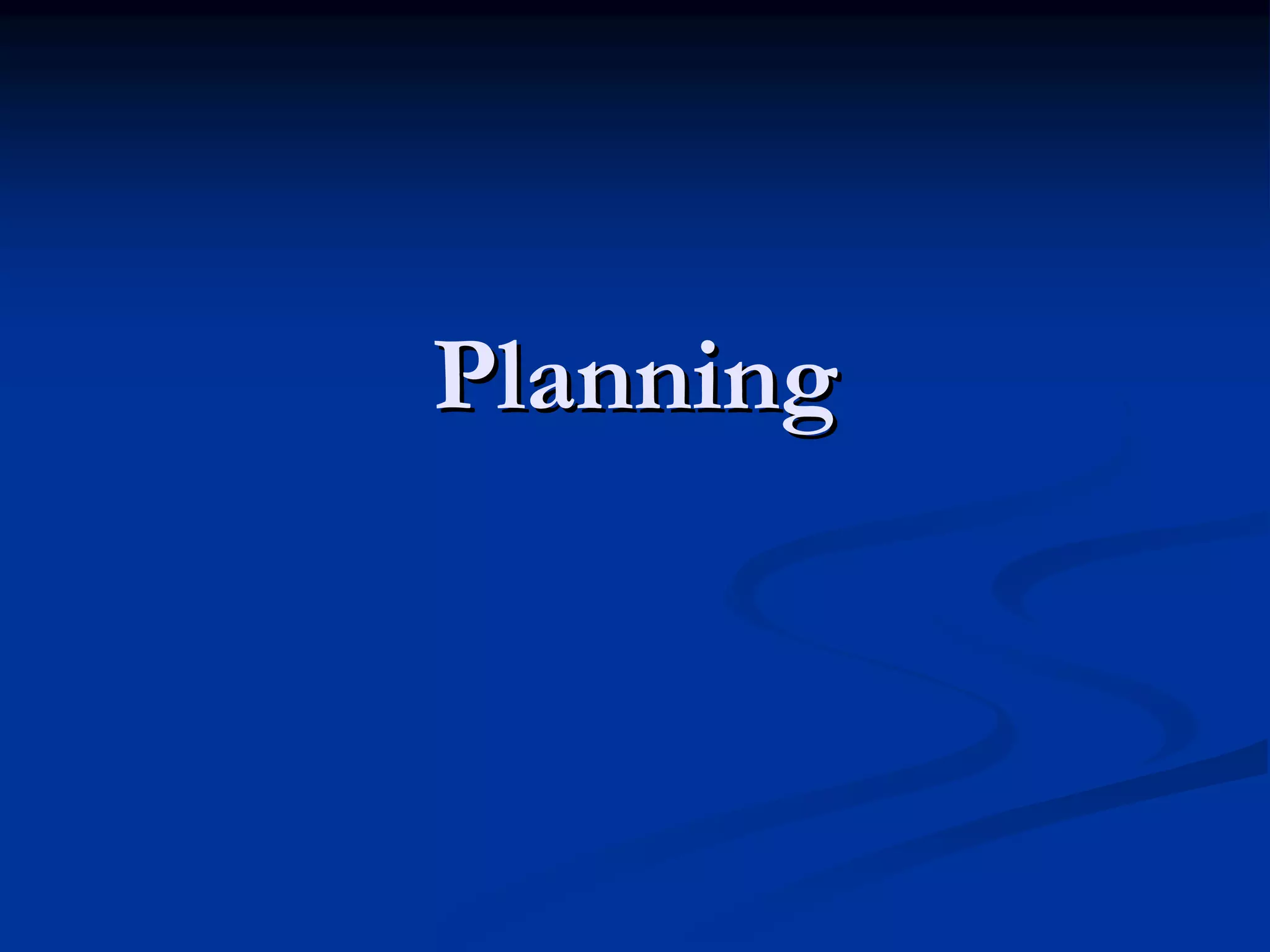 PlanningPlanning 
