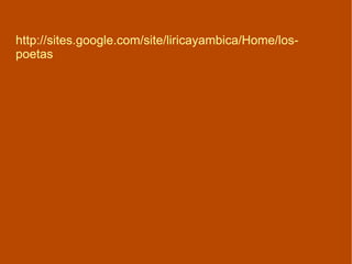 http://sites.google.com/site/liricayambica/Home/los-poetas 