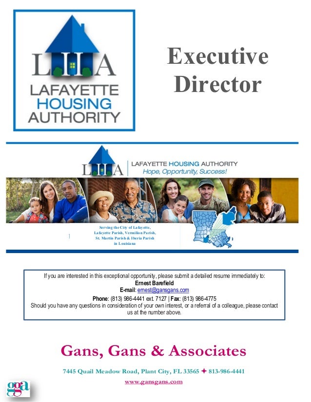 Lafayette Housing Authority Executive DirectorPD
