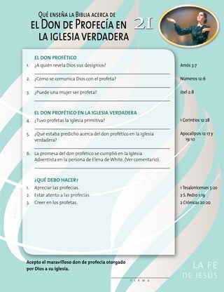 La fe de jesus curso de doctrina | PDF