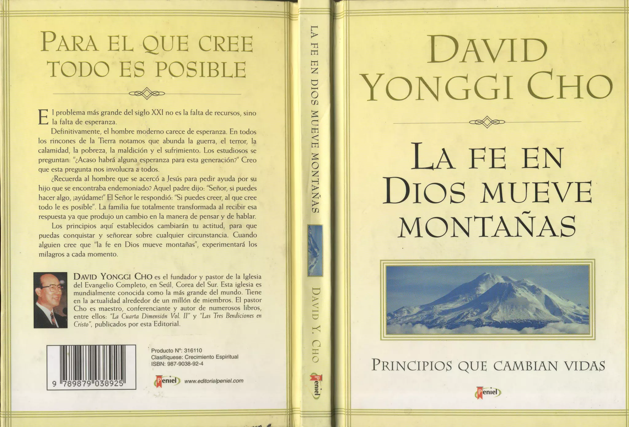 LA FE DE DIOS MUEVE MONTAÑAS david yonggi cho | PDF