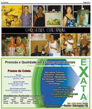 La Femme                        Página 07


 11           12           13




           COQUETEL CULTURAL
 14          15           16
 