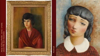 Moise
Kisling
(Polish,
1891-1953)
Jeune
fille
au
corsage
rouge,
vers
1934
Brune
au
corsage
rouge,
1938
 