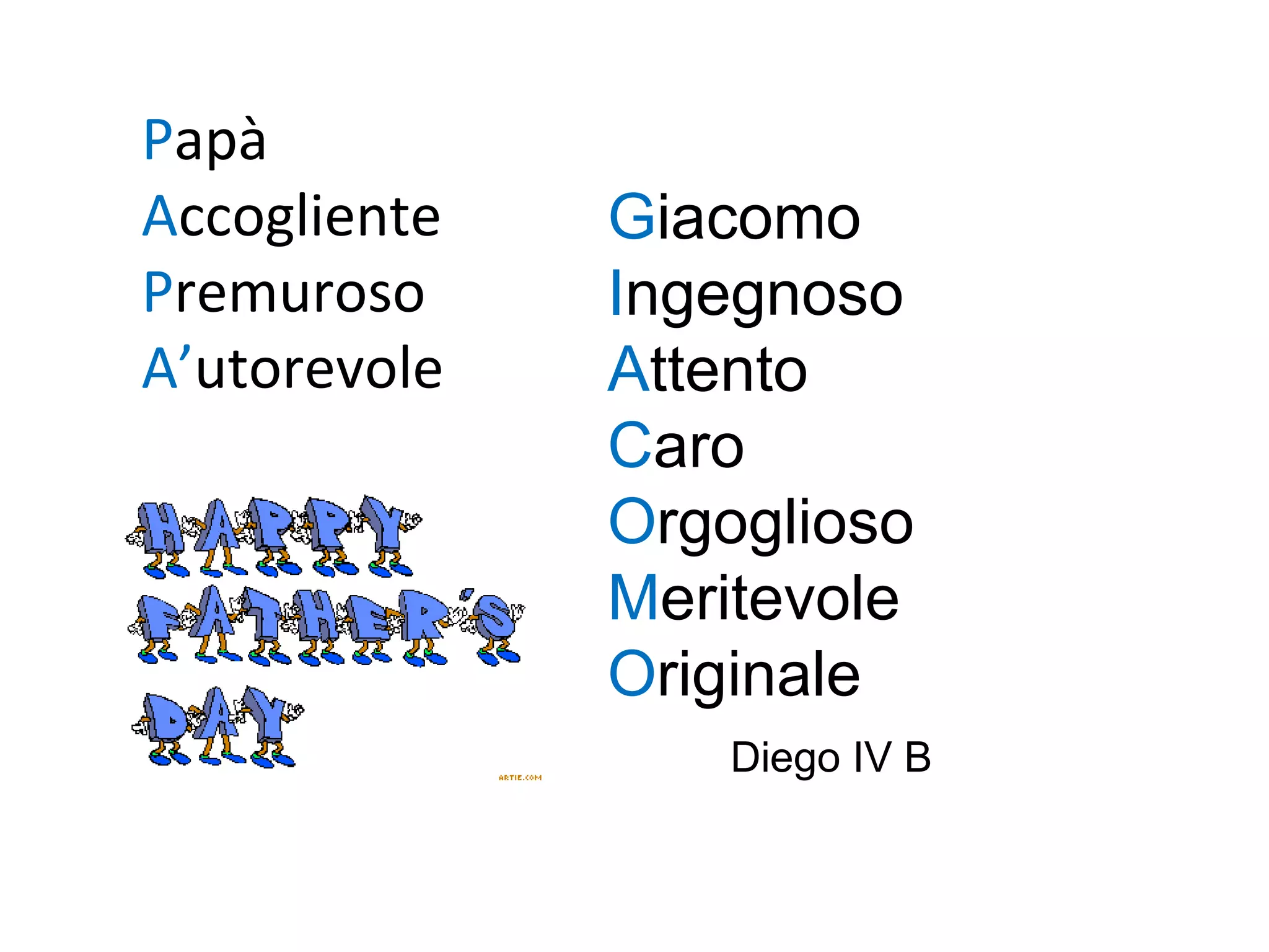 Quando è La Festa Del Papà La Festa Del Papà | PPT