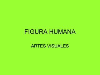 FIGURA HUMANA

 ARTES VISUALES
 