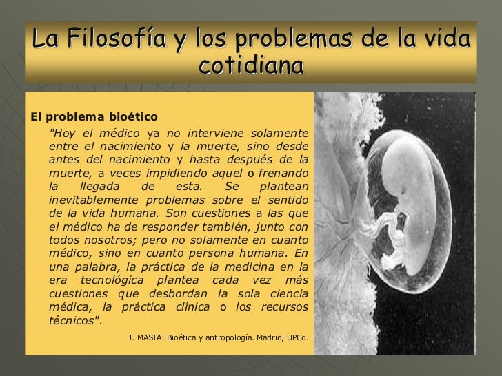 La filosofía y los problemas de la vida cotidiana