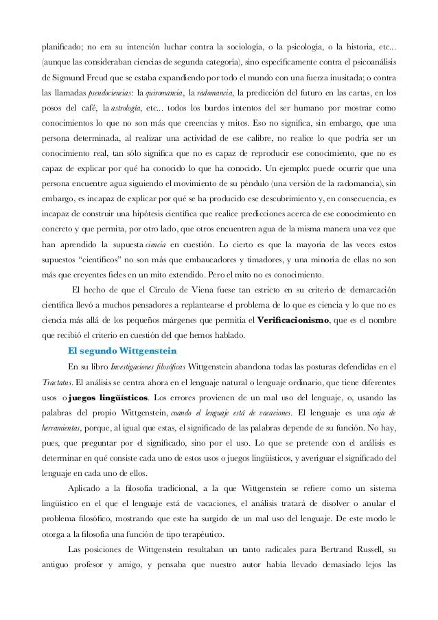 La filosofía analítica y otras corrientes del siglo xx