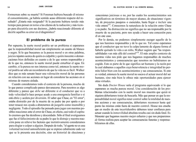 La filosofia de house