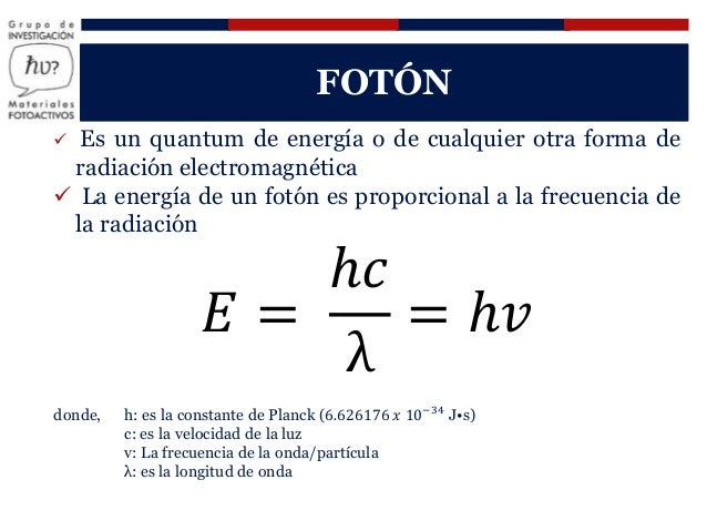 La fisica de la fotocatalisis