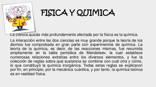 La fisica y su relacion con otras disciplinas(ciencias)