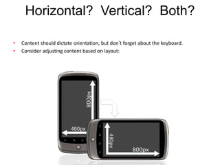 GraphicsConsider bitmaps over vectorsKeep bitmaps as small as possibleMinimize number of vectorsTest your animations with different qualities of StageAvoid, if possible: Filters Blend modes Transparency Perspective distortion