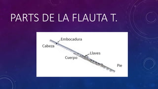 PARTS DE LA FLAUTA T.
 