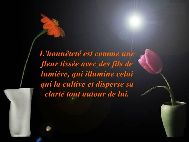 La Fleur De L Honnetete