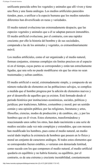 Laforgue Metodo Historico