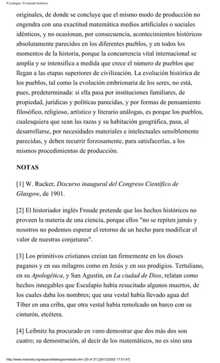 Laforgue Metodo Historico