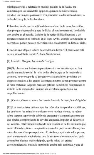 Laforgue Metodo Historico