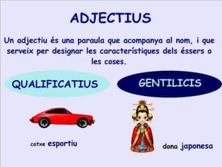 La formació d´adjectius