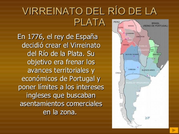 Resultado de imagen para virreynato del rio de la plata cuando se crea