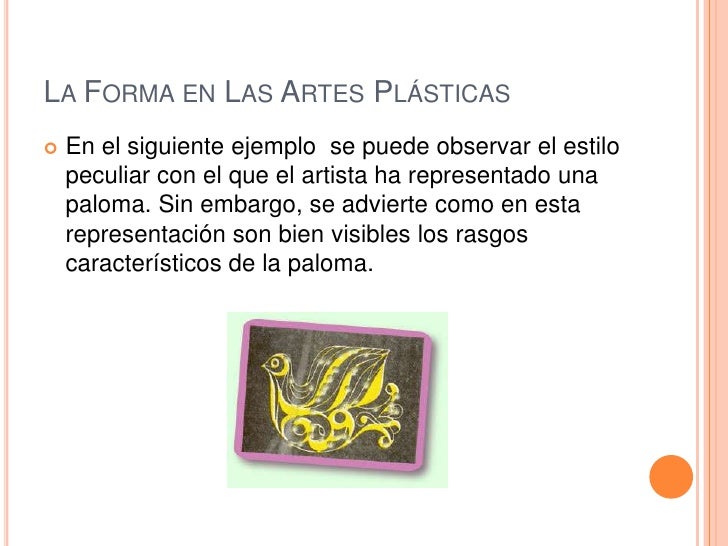 La forma en las artes plásticas