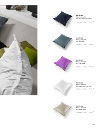 Ref: S081V25 
Puntos / Points: 126 
V25 - Azul marino / Azul marino 
115 cm 35 cm 105 cm 
Ref: S081V03 
Puntos / Points: 126 
V03 - Gris / Grey 
115 cm 35 cm 105 cm 
Ref: S081V17 
Puntos / Points: 126 
V17 - Lila / Purple 
115 cm 35 cm 105 cm 
Ref: S081V05 
Puntos / Points: 126 
V05 - Blanco puro / Pure white 
115 cm 35 cm 105 cm 
Ref: S081V12 
Puntos / Points: 126 
V12 - Beige / Beige 
115 cm 35 cm 105 cm 
125 
 