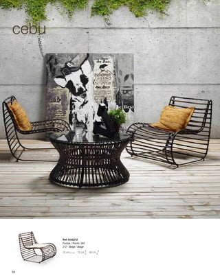 Ref: S122J12 
Puntos / Points: 345 
J12 - Beige / Beige 
76 cm 70 cm 80 cm 
cebu 
54 
 