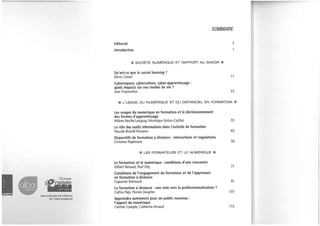 La formation à l'épreuve du numérique 