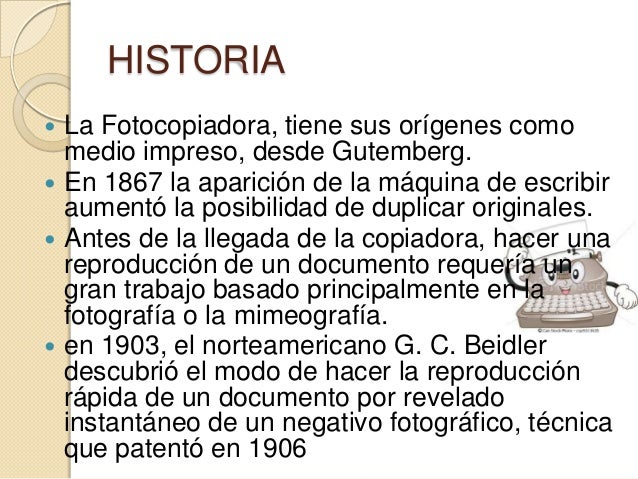 La fotocopiadora