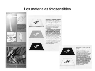 Los materiales fotosensibles
 
