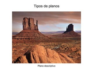 Tipos de planos
Plano descriptivo
 