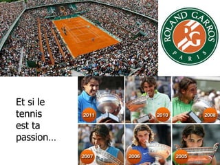Et si le
tennis
est ta
passion…
 
