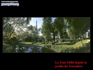 La Tour Eiffel depuis le jardin du Trocadéro 