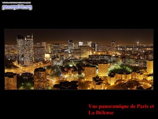 Vue panoramique de Paris et La Défense 