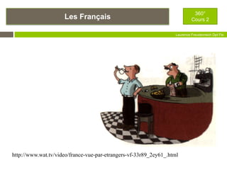 Les Français
360°
Cours 2
Laurence Freudenreich Dpt Fle
ESCE
http://www.wat.tv/video/france-vue-par-etrangers-vf-33r89_2ey61_.html
 