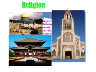   Religion   Bien que l'Antarctique a seulement une petite population, de seshabitants de tous les coins du monde, et il ya de nombreux adeptesde croyances religieuses. Selon l'Association des archives de données sur la religion,72,00% du personnel dans l'Antarctique adhérer au christianisme,23,60% sont des non-religieux, 2,71% musulmane, 1,00% sonthindous, et 0,70% sont bouddhistes   