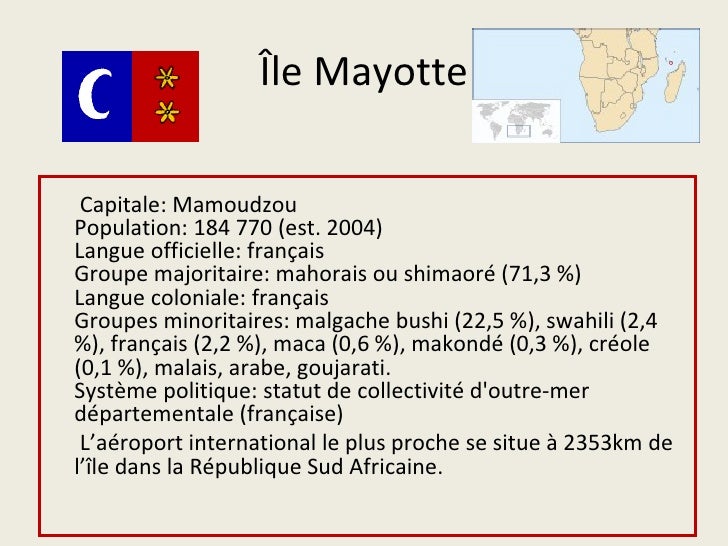 La francophonie et l'île majotte